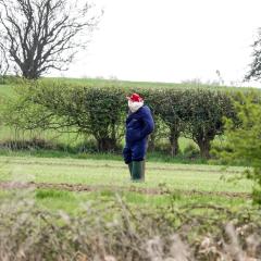 Scarecrow, Skerne Wetlands, Yorkshire Wildlife Trust