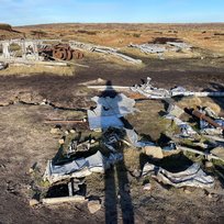 B29 Crash Site, Peak District, Tara
