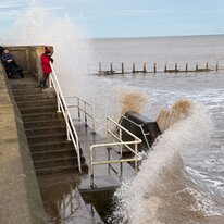 Beach, Hornsea, Sea