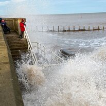 Beach, Hornsea, Sea