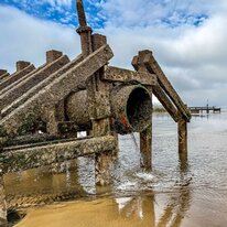 Beach, Hornsea, Low tide