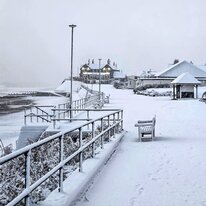 Hornsea, North Promenade, Snow